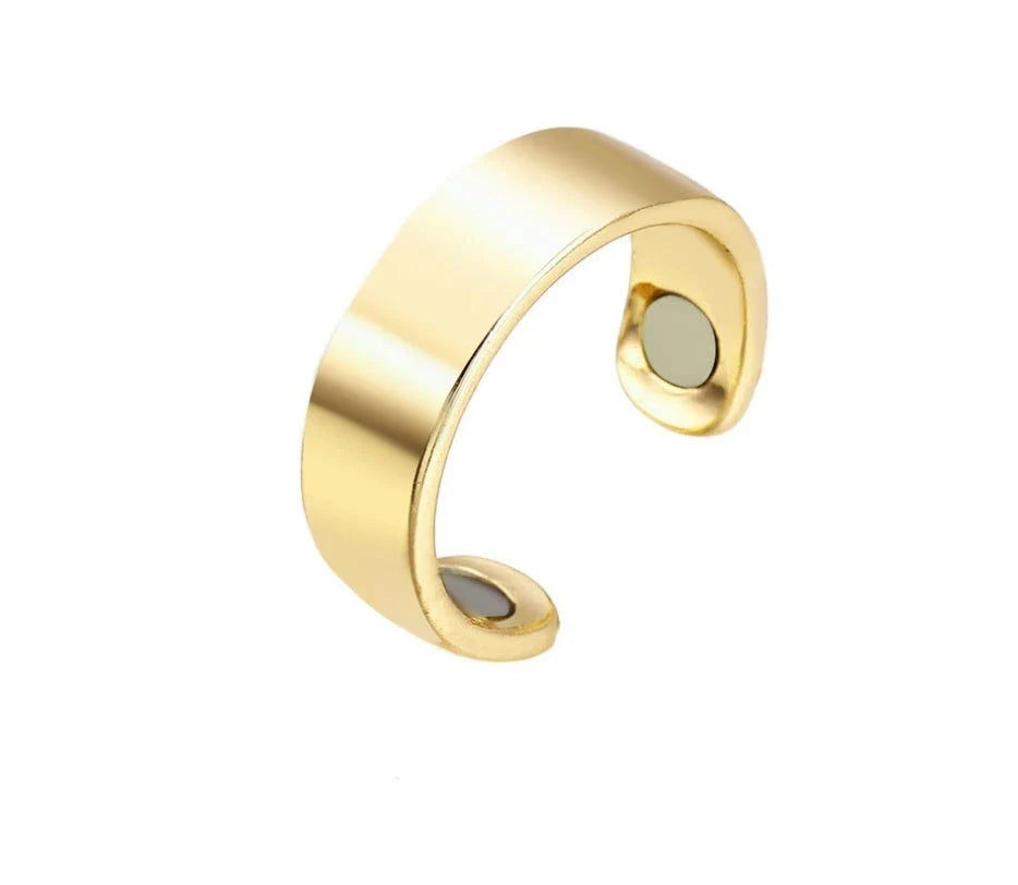 Adjustable Magnetic Therapy Ring in various colors and styles, designed to relieve snoring, improve sleep, and promote lymphatic drainage
