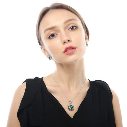 Austria crystal guard water droplet necklace with adjustable snake bone chain and artificial crystal pendant