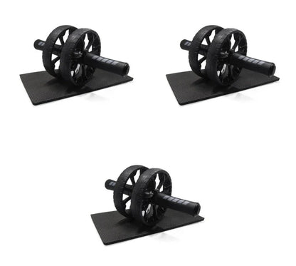 Premium abdominal wheel roller with supportive exercise mat, designed for an effective and challenging core workout experience.