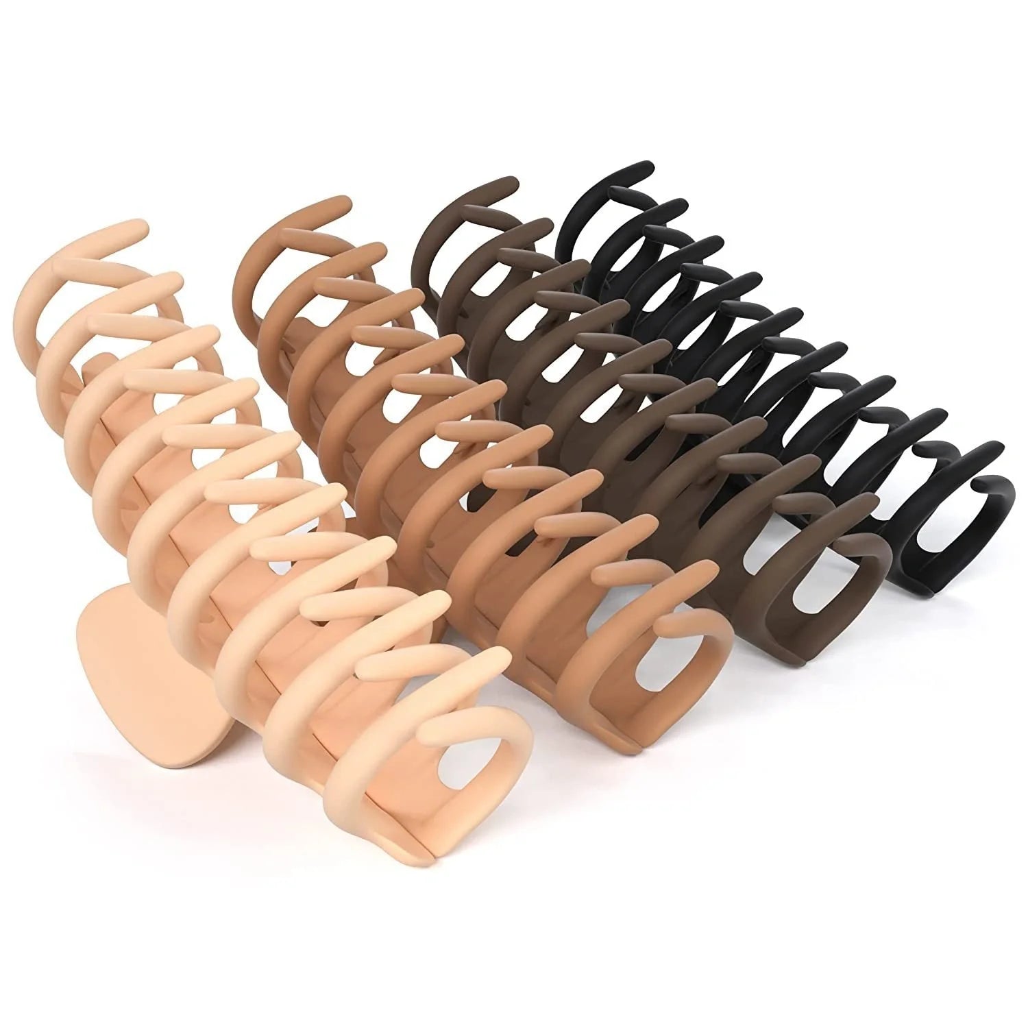 Candy-coloured plastic ponytail clip for showers and daily hair styling