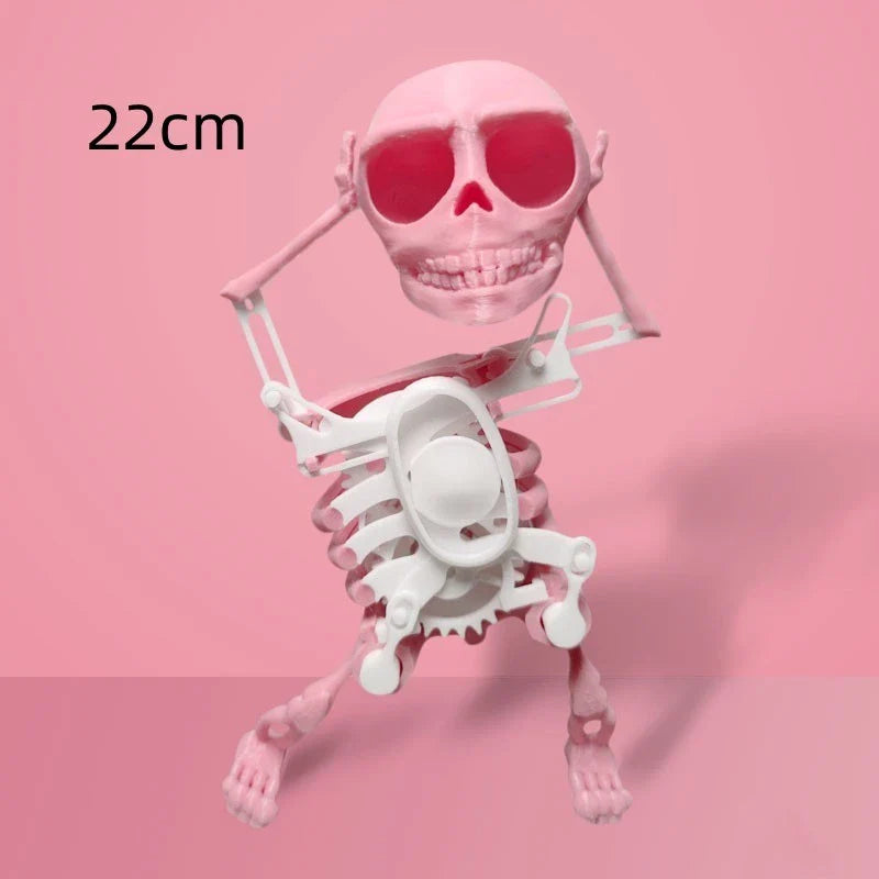 Customizable 3D Mini Skull Desktop Toy with gravity-powered motion and various color options