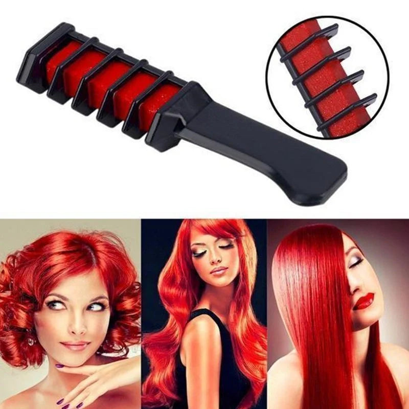 Temporary mini disposable hair colour crayons with brush for vibrant, temporary hair styling