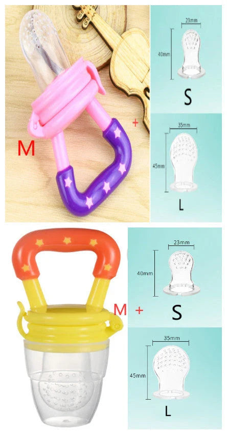 Versatile silicone pacifier with secure design to provide a safe and comfortable feeding experience for babies