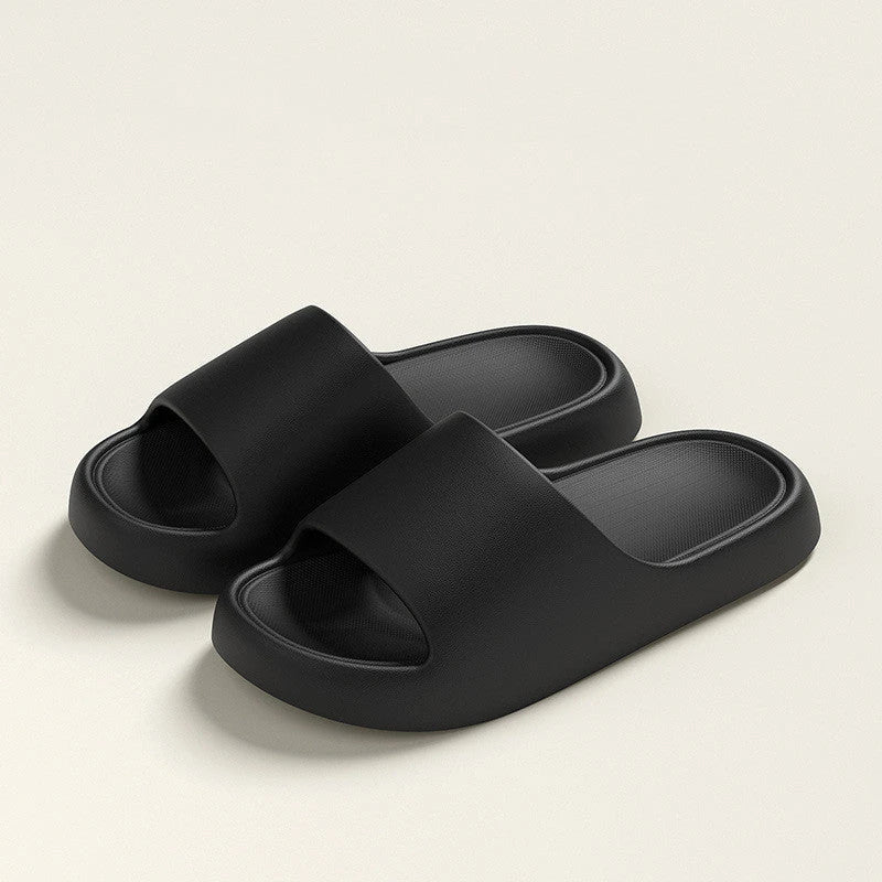 Premium EVA house slippers with thick, slip-resistant soles for indoor comfort and safety