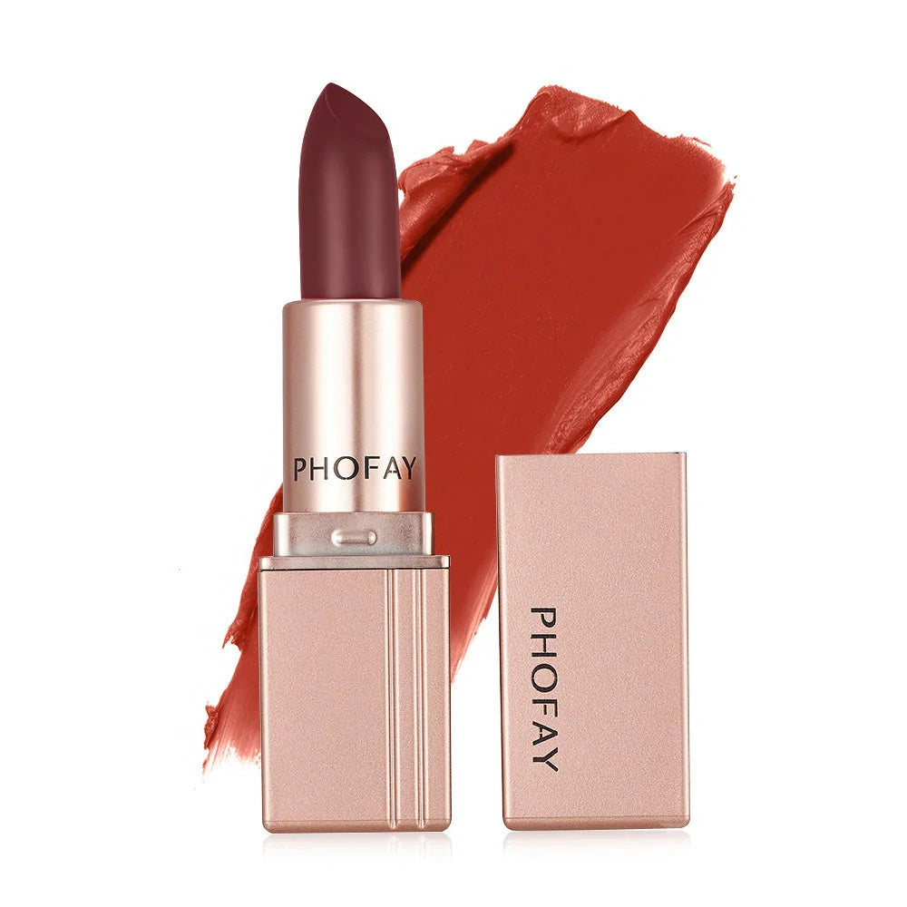 PHOFAY Matte Lipstick in various vibrant colours, long-lasting and waterproof