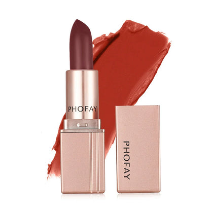 PHOFAY Matte Lipstick in various vibrant colours, long-lasting and waterproof
