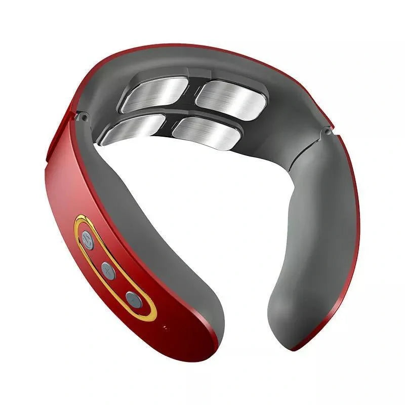 Cervical spine electric hot compress neck protector with USB power and massage functions