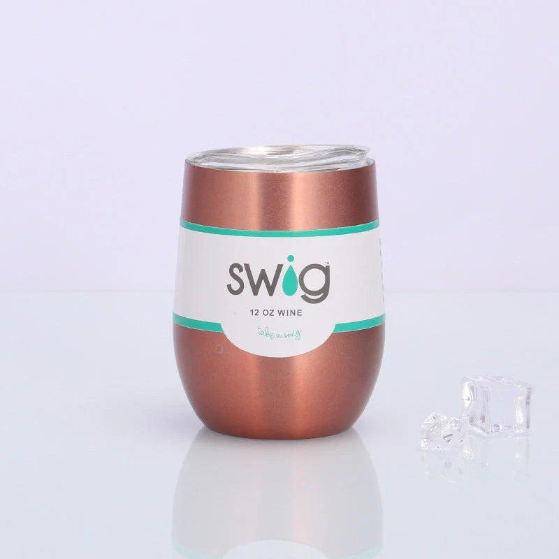 Premium Stainless Steel Insulated Wine Tumbler in Various Vibrant Colors - 12 oz Capacity, Vacuum Sealed Design