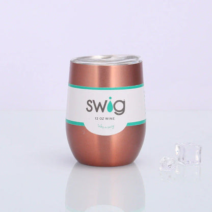 Premium Stainless Steel Insulated Wine Tumbler in Various Vibrant Colors - 12 oz Capacity, Vacuum Sealed Design