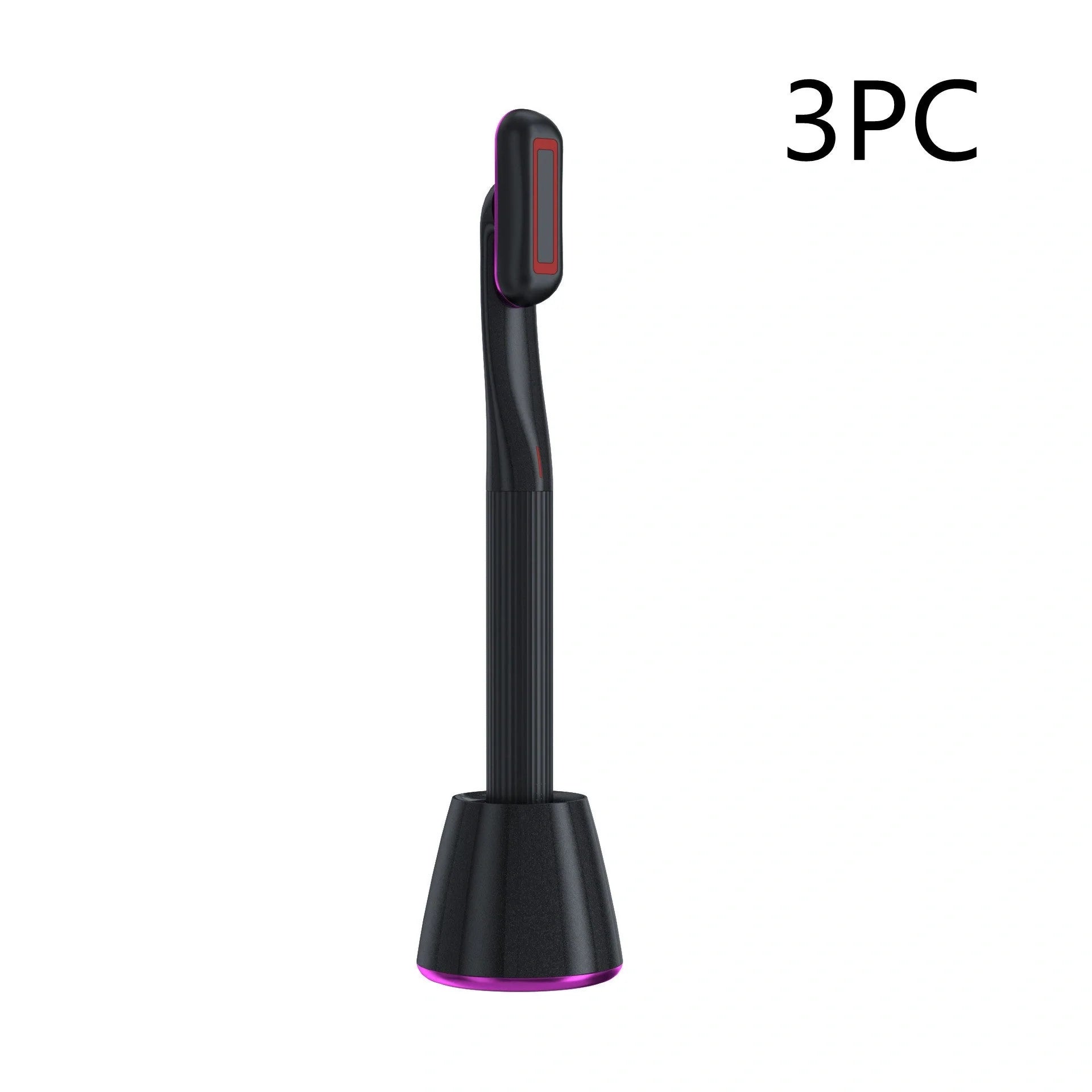 360 Degrees Rotary Eye Massage Wand with Red LED Light and Therapeutic Warmth for skincare