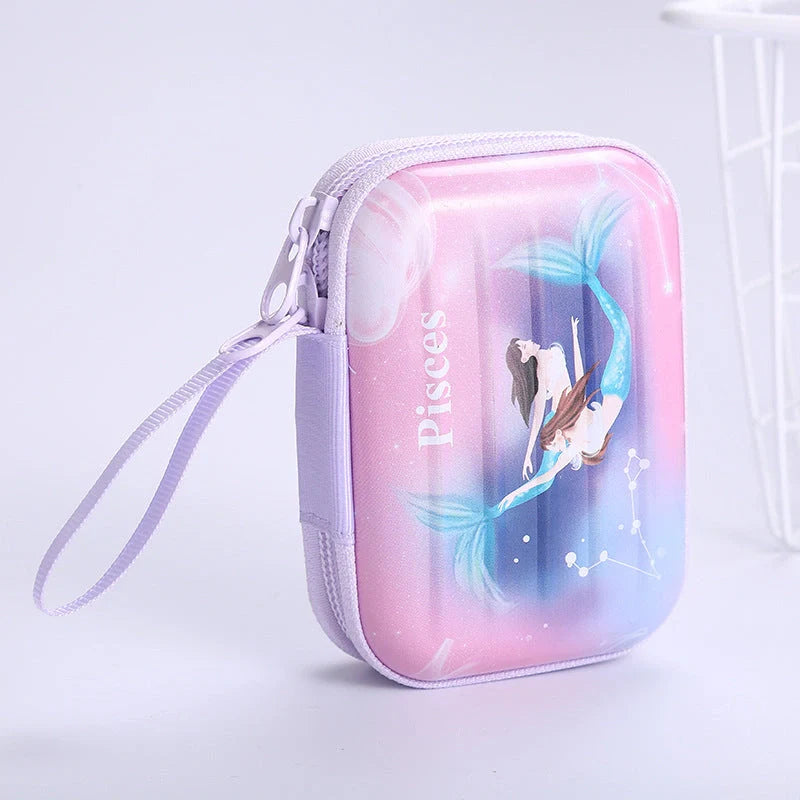 Tinplate coin purse with anime-inspired cartoon graphics, available in various stylish designs