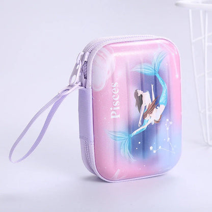Tinplate coin purse with anime-inspired cartoon graphics, available in various stylish designs