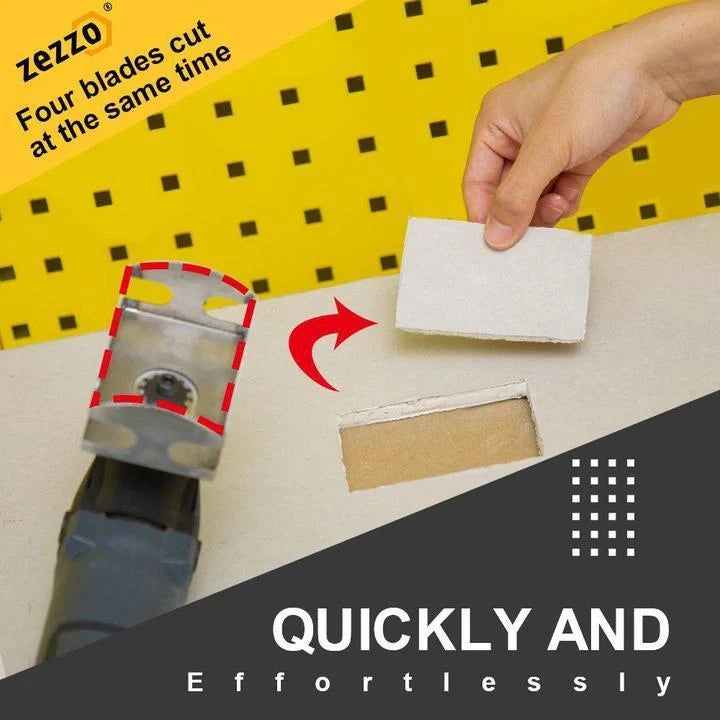Stainless steel square slot milling cutter for precise drywall cuts