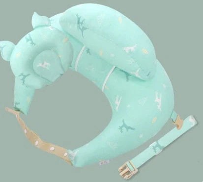 Multifunctional nursing pillow with adjustable cushion and washable cover in various colors