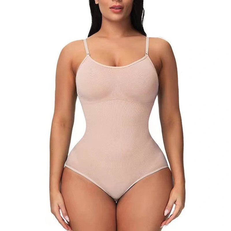 Women's Nylon Suspender Jumpsuit in various colours for body-shaping and style
