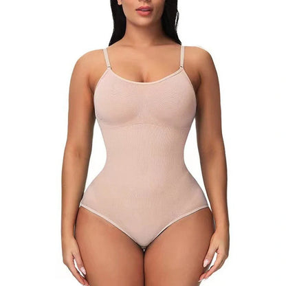 Women's Nylon Suspender Jumpsuit in various colours for body-shaping and style