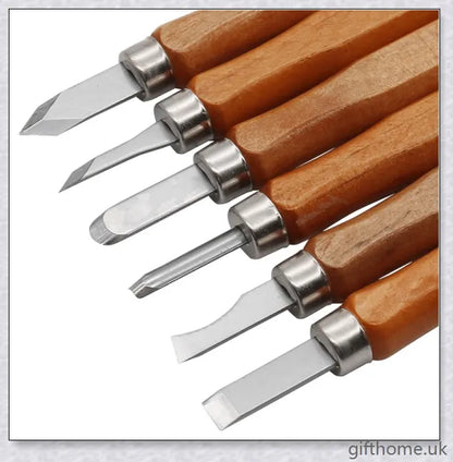 Carving Wood For Beginners 12Pcs High Quality Alloy Steel Wood Carving Knife Carving Knife Kit Tools, wood carving tools set, carving kit for beginners