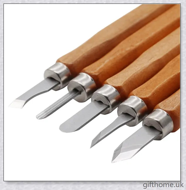 Carving Wood For Beginners 12Pcs High Quality Alloy Steel Wood Carving Knife Carving Knife Kit Tools, wood carving tools set, carving kit for beginners