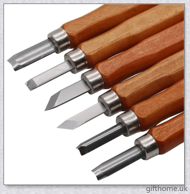 Carving Wood For Beginners 12Pcs High Quality Alloy Steel Wood Carving Knife Carving Knife Kit Tools, wood carving tools set, carving kit for beginners