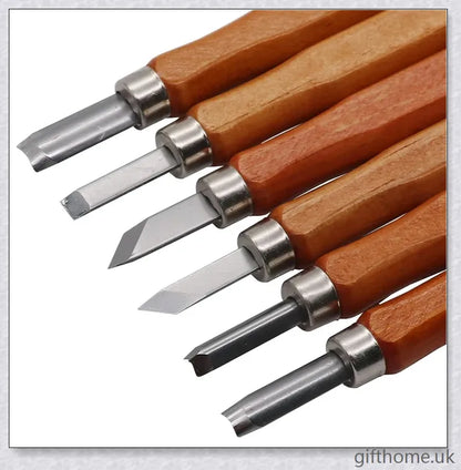 Carving Wood For Beginners 12Pcs High Quality Alloy Steel Wood Carving Knife Carving Knife Kit Tools, wood carving tools set, carving kit for beginners