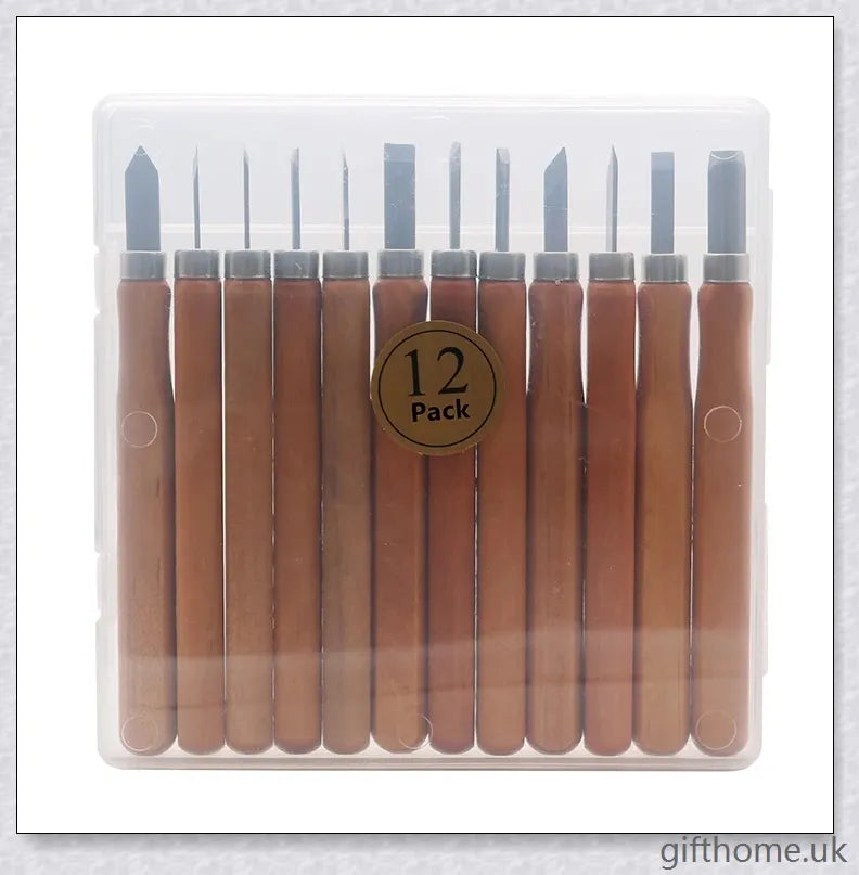Carving Wood For Beginners 12Pcs High Quality Alloy Steel Wood Carving Knife Carving Knife Kit Tools, wood carving tools set, carving kit for beginners