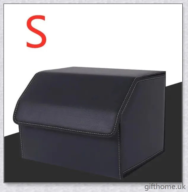 Premium leather car storage organiser with multiple compartments for organised storage in your vehicle