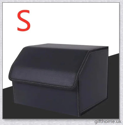 Premium leather car storage organiser with multiple compartments for organised storage in your vehicle