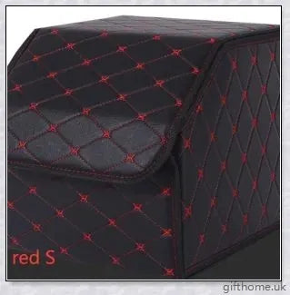 Premium leather car storage organiser with multiple compartments for organised storage in your vehicle