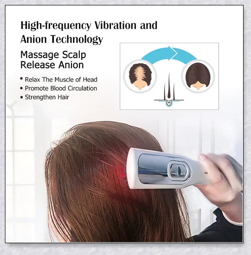 Professional Hair Regrowth Laser Comb with laser technology for stimulating hair growth and reducing hair loss