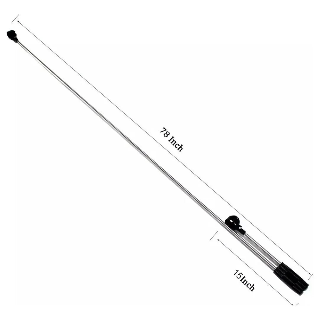 Golf Ball Retriever Telescopic Scoop Picker with Adjustable Stainless Steel Pole and Automatic Locking Scoop