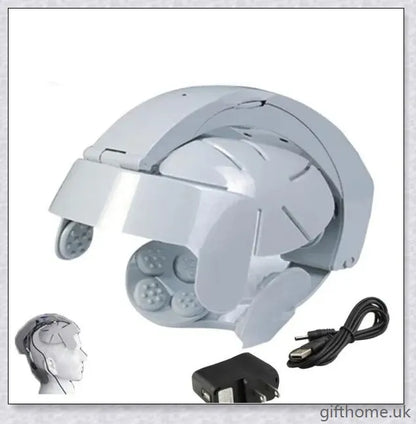 Electric Head Scalp Massager with ergonomic design, adjustable intensity, and acupressure points for a soothing scalp massage