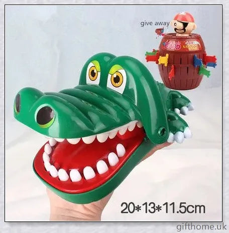Bite Hand Animal Parent-Child Interactive Toy - A classic family game with a random tooth switch in the animal's mouth, challenging players to close its jaws.