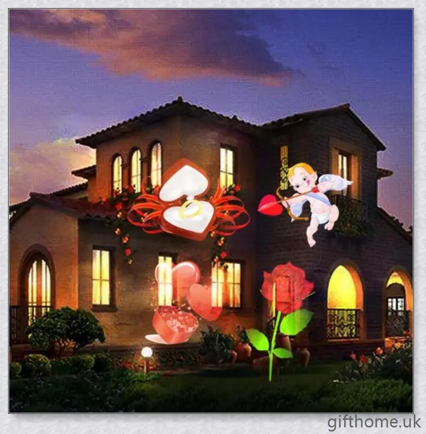 Halloween Holographic Projector with 12 Enchanting Projection Patterns for Spooky Seasonal Decor