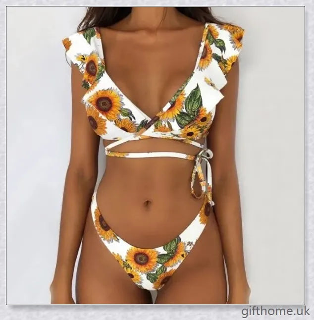 A premium polyester swimsuit with a brief, wavy design and gradient stripes for a chic, on-trend beach look