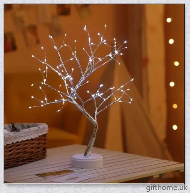 Fairy Light Spirit Tree Lamp with warm, glowing LED lights and a delicate bonsai-inspired design