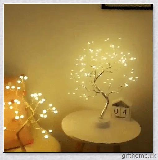 Fairy Light Spirit Tree Lamp with warm, glowing LED lights and a delicate bonsai-inspired design