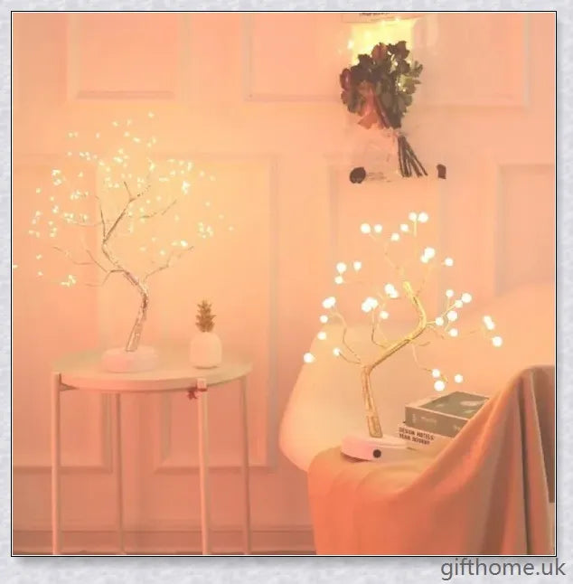 Fairy Light Spirit Tree Lamp with warm, glowing LED lights and a delicate bonsai-inspired design
