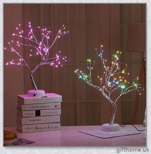 Fairy Light Spirit Tree Lamp with warm, glowing LED lights and a delicate bonsai-inspired design