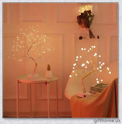 Fairy Light Spirit Tree Lamp with warm, glowing LED lights and a delicate bonsai-inspired design