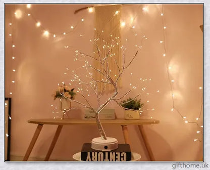 Fairy Light Spirit Tree Lamp with warm, glowing LED lights and a delicate bonsai-inspired design