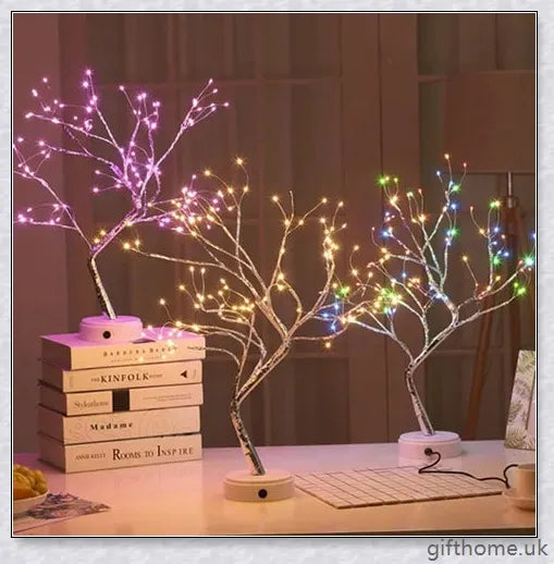 Fairy Light Spirit Tree Lamp with warm, glowing LED lights and a delicate bonsai-inspired design