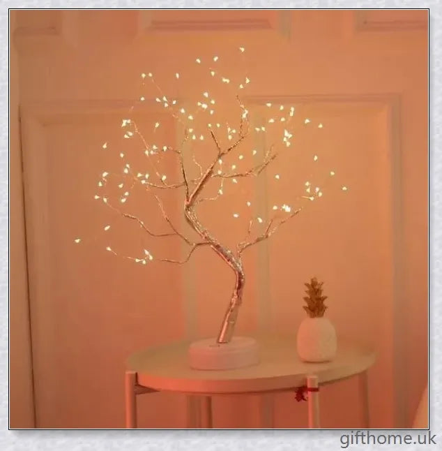 Fairy Light Spirit Tree Lamp with warm, glowing LED lights and a delicate bonsai-inspired design