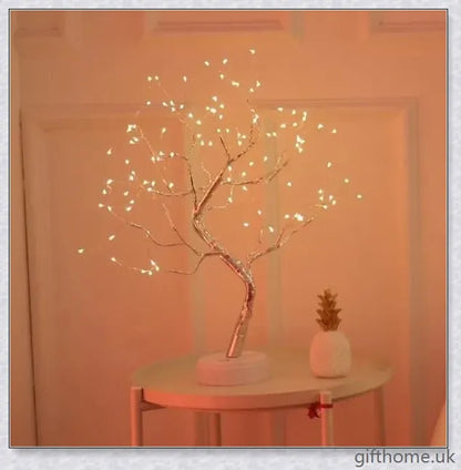 Fairy Light Spirit Tree Lamp with warm, glowing LED lights and a delicate bonsai-inspired design