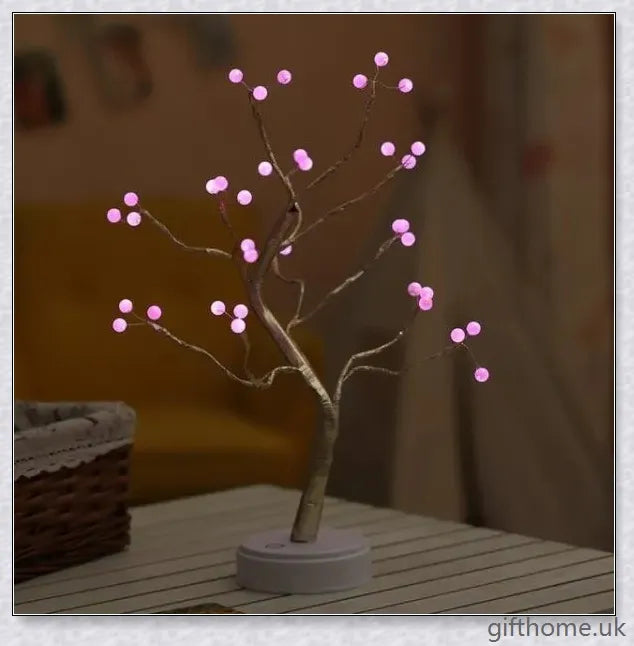 Fairy Light Spirit Tree Lamp with warm, glowing LED lights and a delicate bonsai-inspired design
