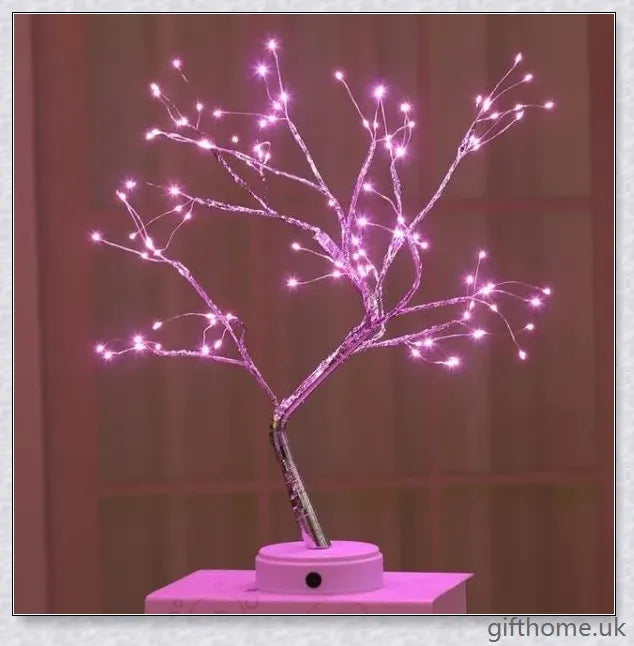 Fairy Light Spirit Tree Lamp with warm, glowing LED lights and a delicate bonsai-inspired design