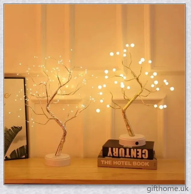 Fairy Light Spirit Tree Lamp with warm, glowing LED lights and a delicate bonsai-inspired design