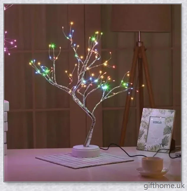 Fairy Light Spirit Tree Lamp with warm, glowing LED lights and a delicate bonsai-inspired design
