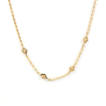 Premium 925 sterling silver necklace with a simple, elegant geometric design