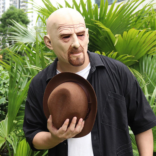 Lifelike 3D Halloween headgear with chilling latex design for spooky costume and party looks