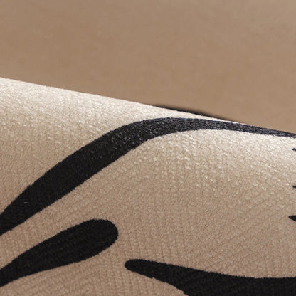 Elegant jacquard leaves pattern sofa cover with anti-slip design for versatile fit and easy maintenance